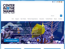 Tablet Screenshot of centerinthesquare.org